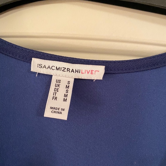 Blue faux wrap dress - Picture 4 of 5